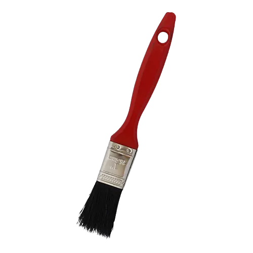BROCHA DE CERDA 1" MANGO ROJO
