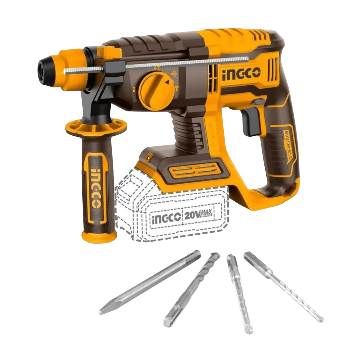 INGCO 20208 ROTOMAR. SDS PLUS 22MM