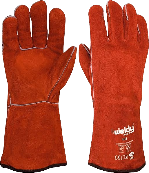 GUANTE P/SOLDAR CUERO ROJO/NEGRO 13